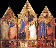 Matteo Di Pacino St.Bernard-s Vision of the Virgin with Saints oil painting reproduction